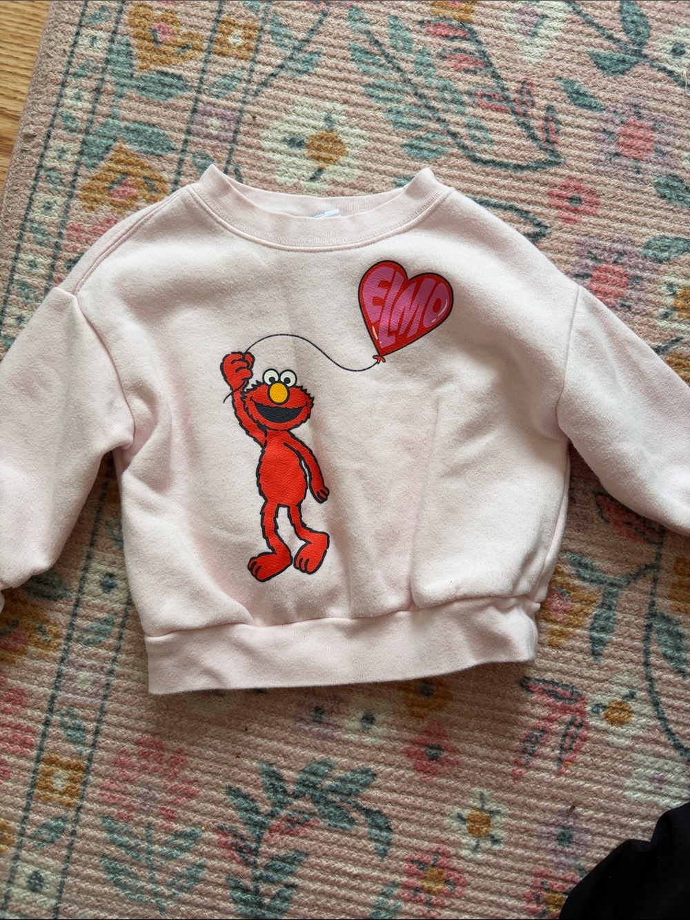 GAP Light Pink Elmo Heart Balloon Sweatshirt